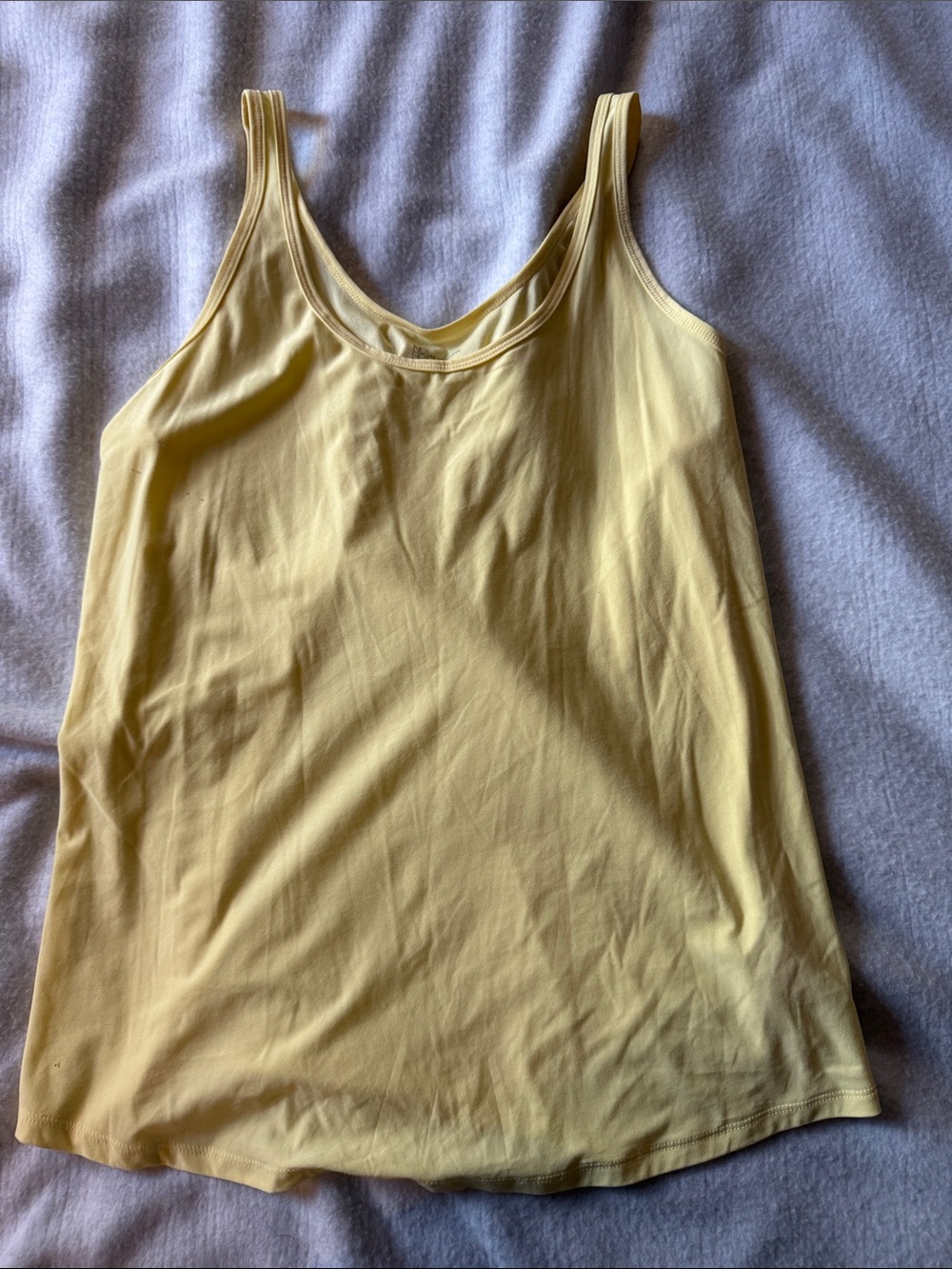 No Boundaries Yellow Scoop Neck Tank Top